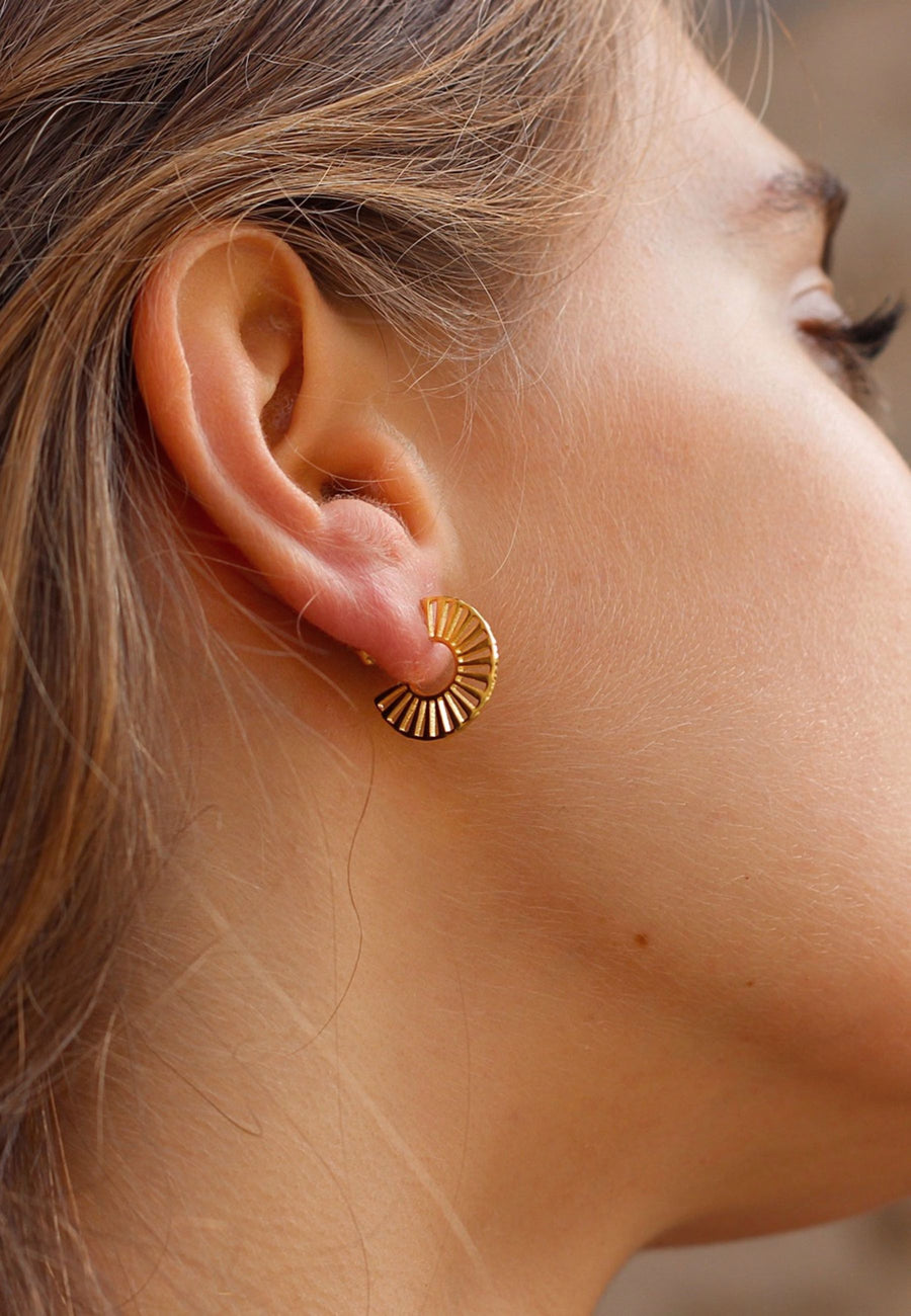 Pendientes de plata NORIA oro