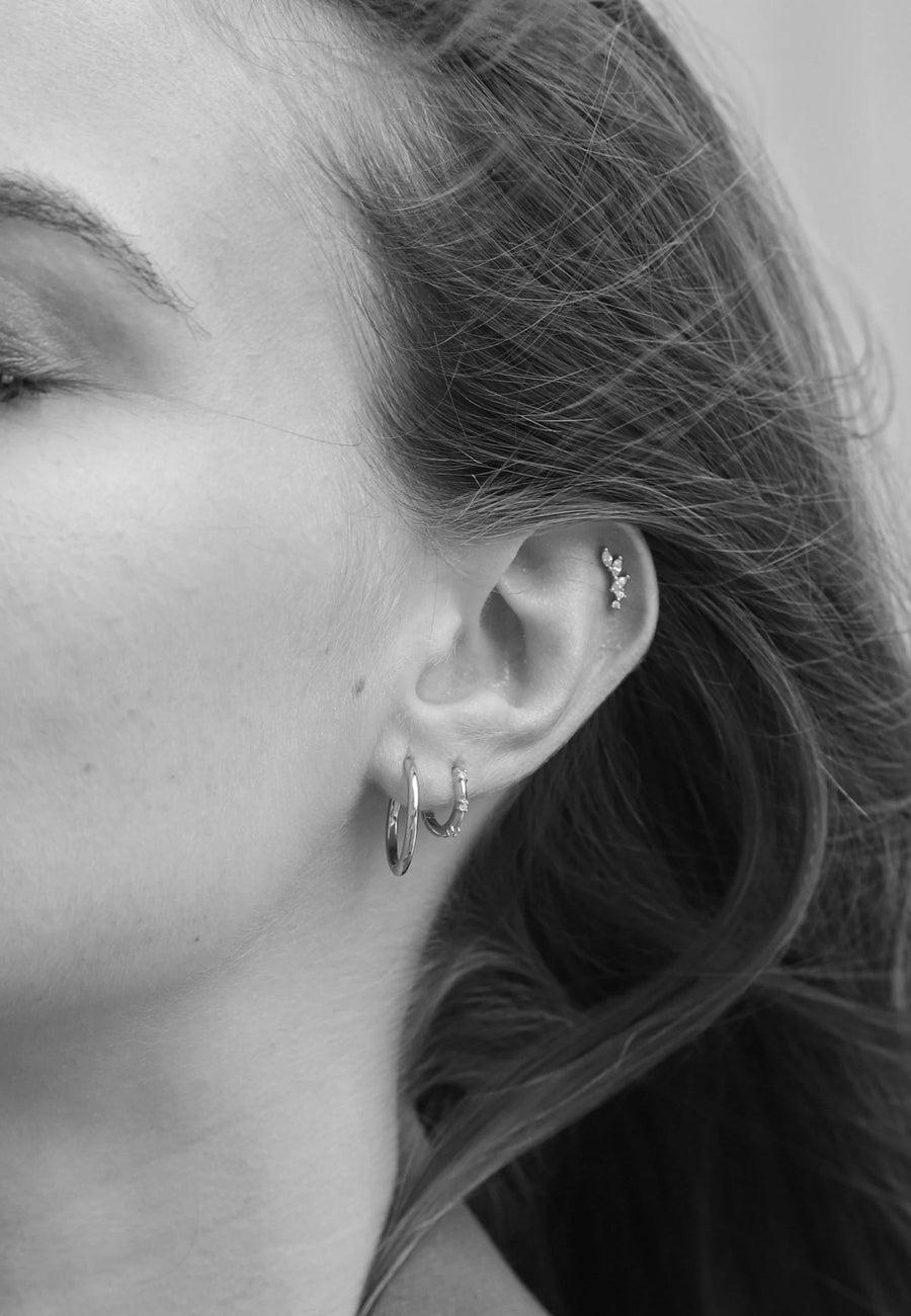 Pendientes MINI TREPADORES CZ plata