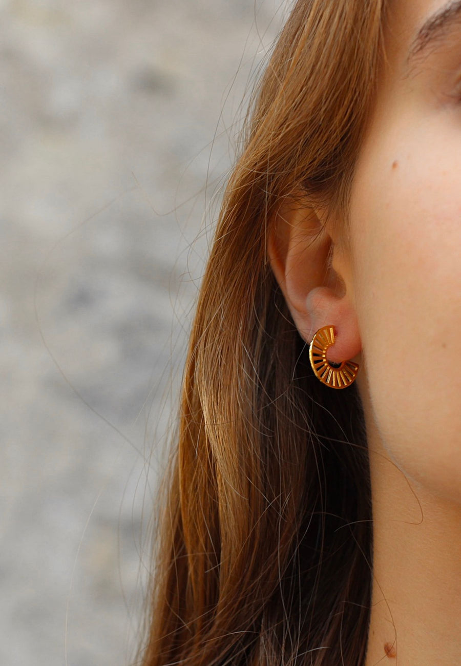 Pendientes de plata NORIA oro