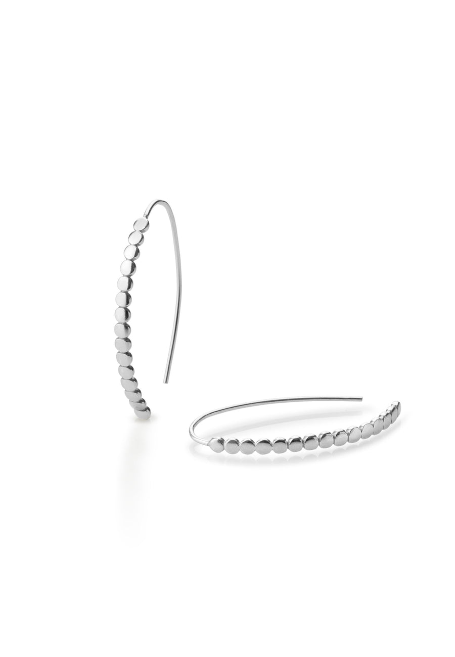 Pendientes largos GANG plata