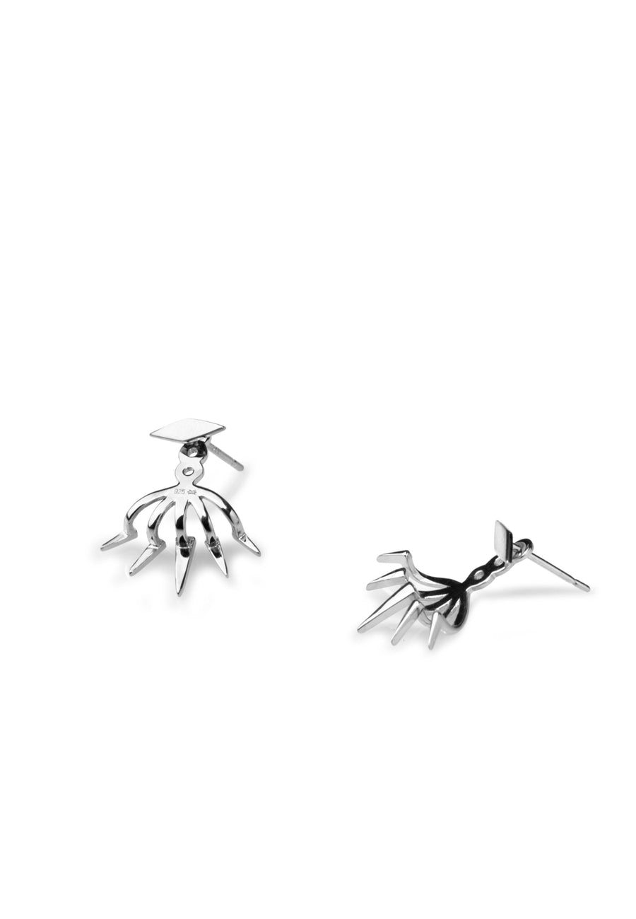 Pendientes EAR JACKET plata