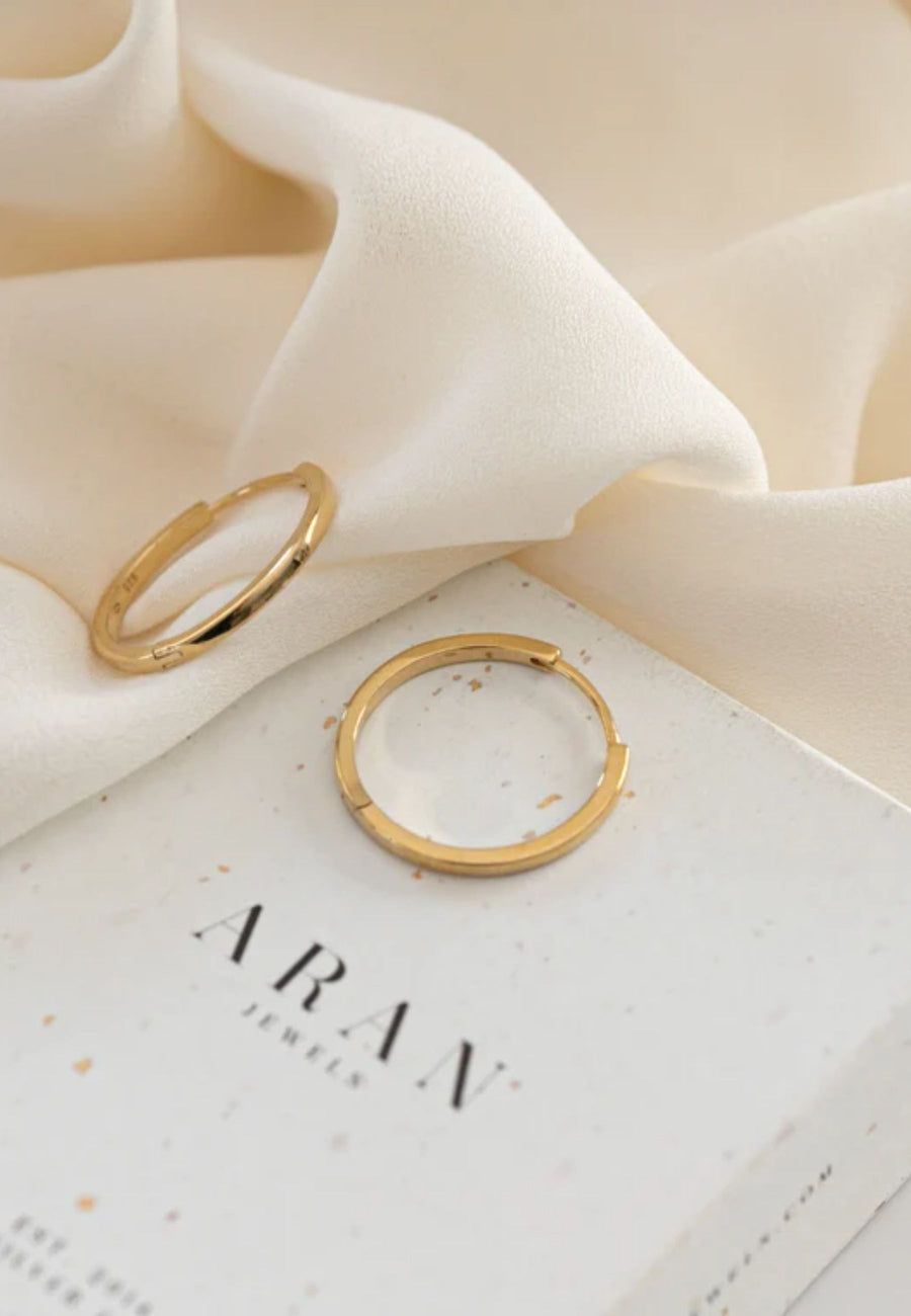 Pendientes de plata aros PURE