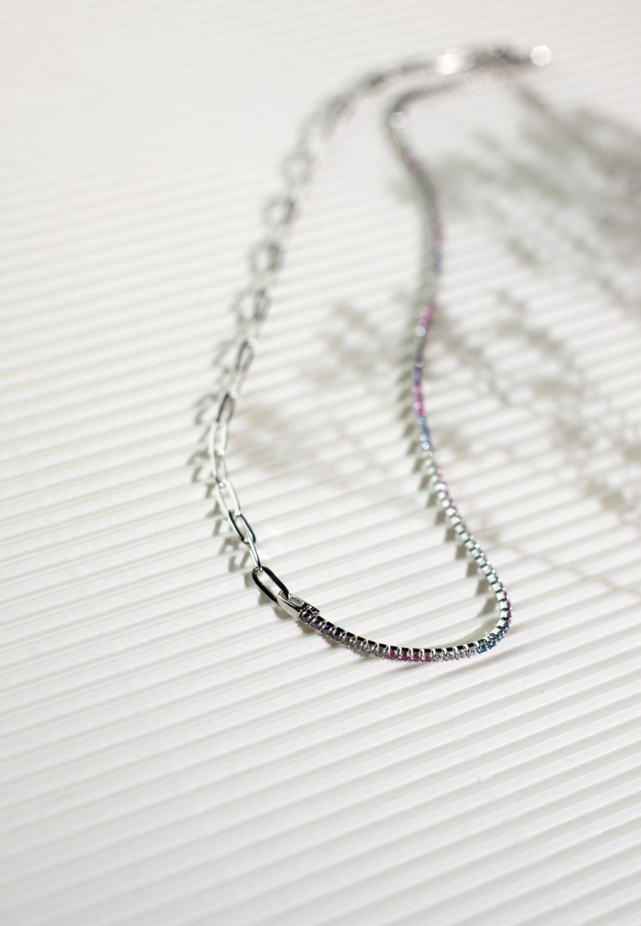 Collar de plata TENNIS con circonitas plata de ley