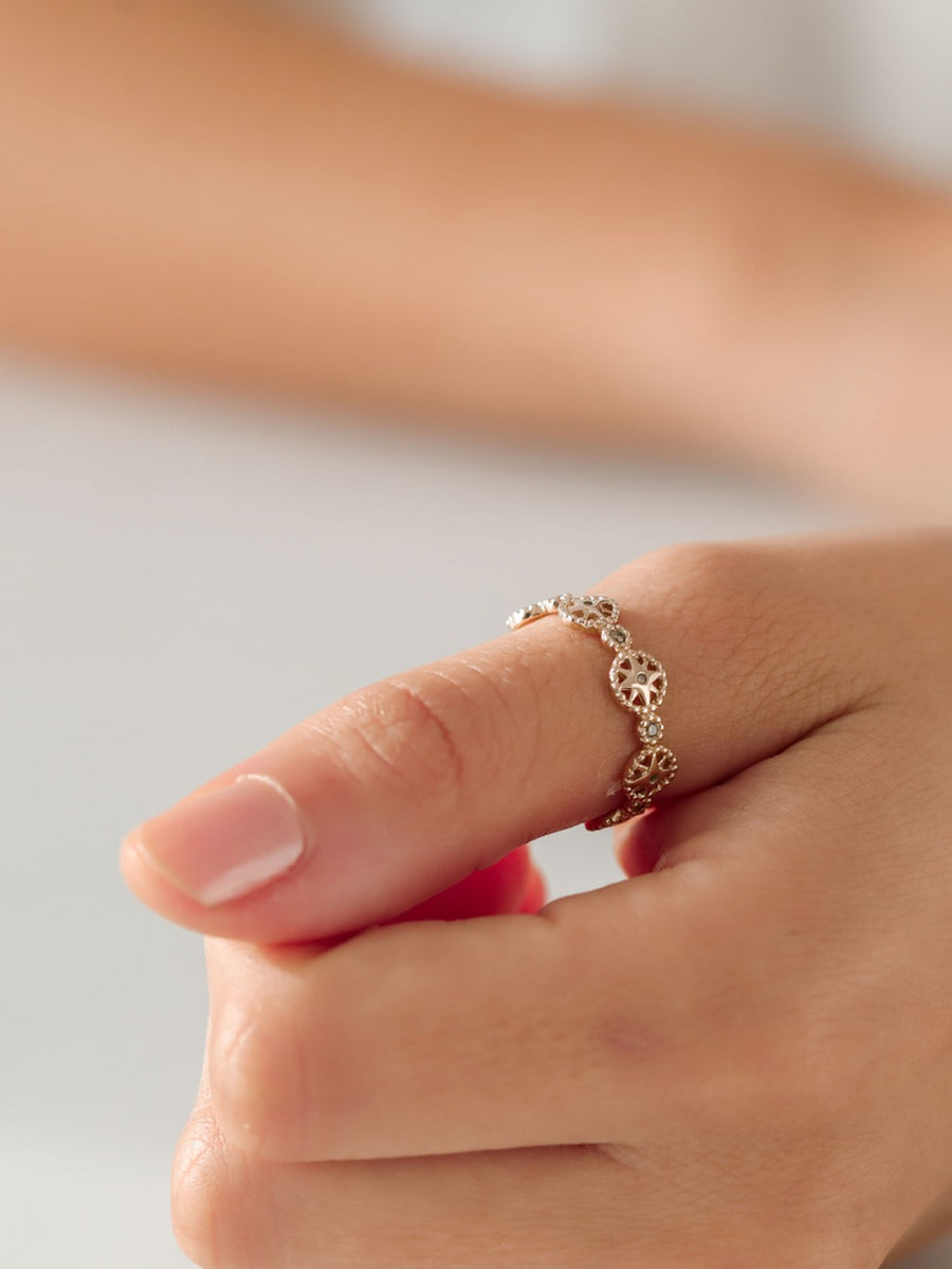 Anillo de plata WHEELS