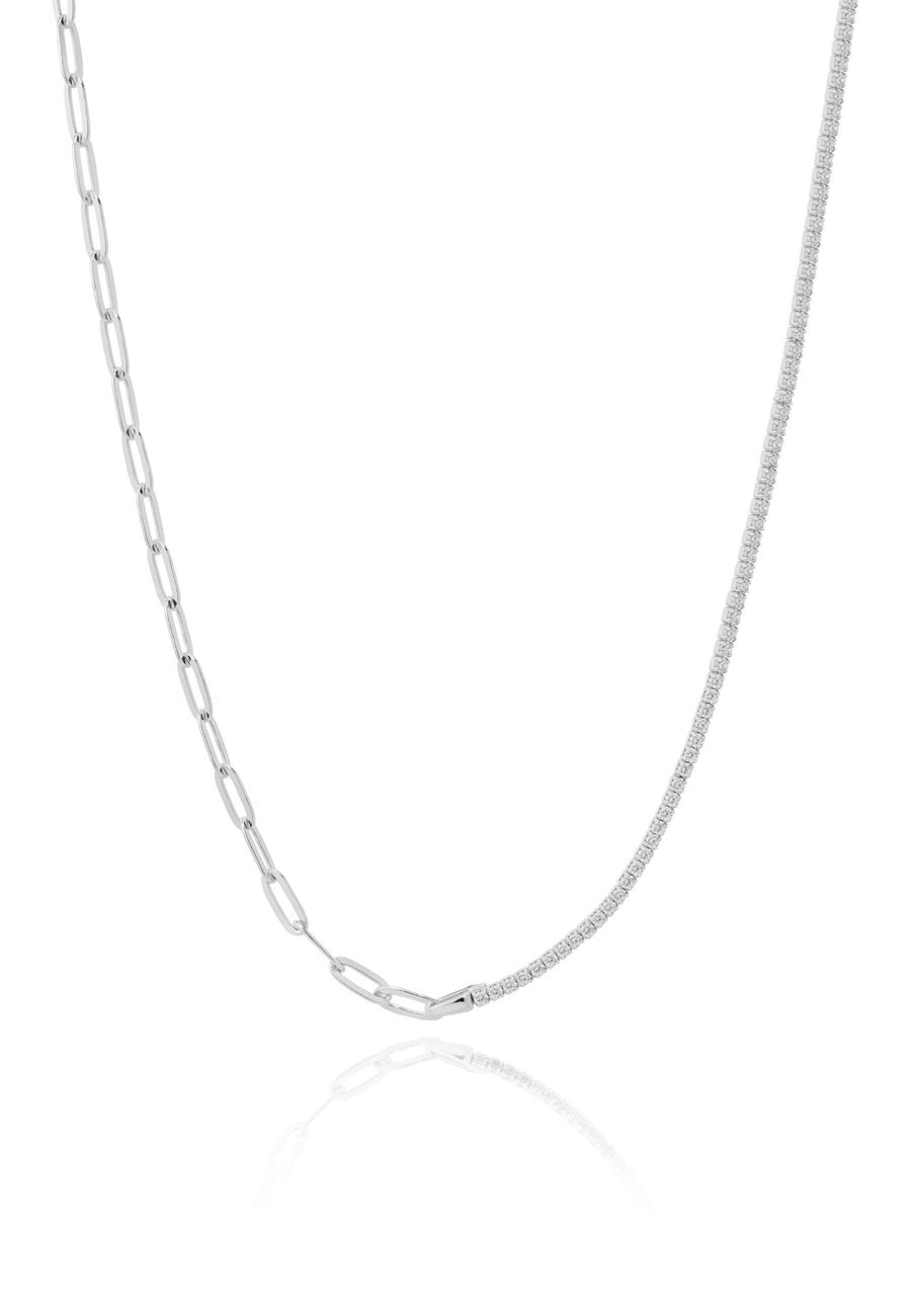 Collar TENNIS con circonitas plata de ley