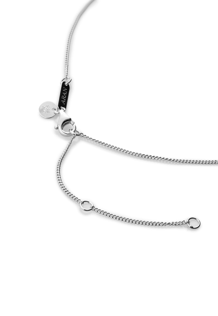 Collar de plata CRUZ MAN GLD en plata de ley bañado en oro