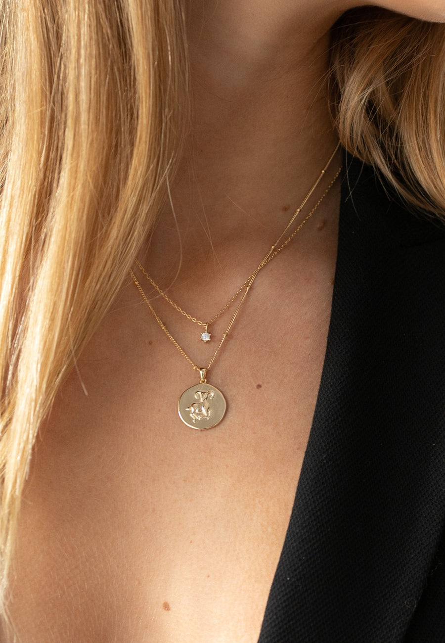 Collar de plata HORÓSCOPO WMN oro