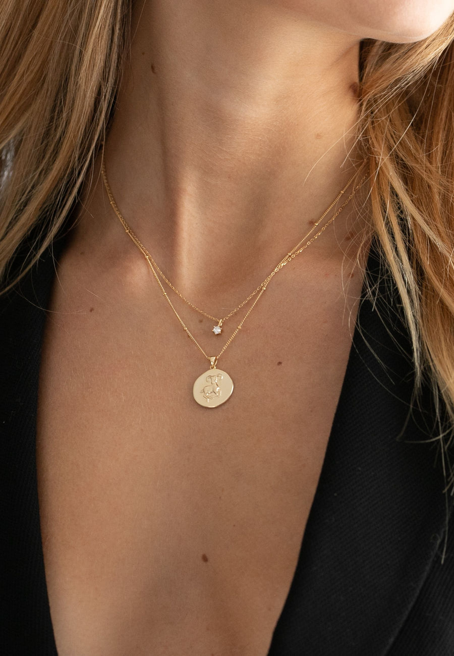 Collar de plata HORÓSCOPO WMN oro