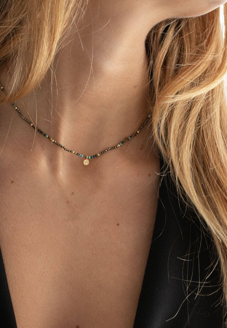 Collar de plata INDIE oro