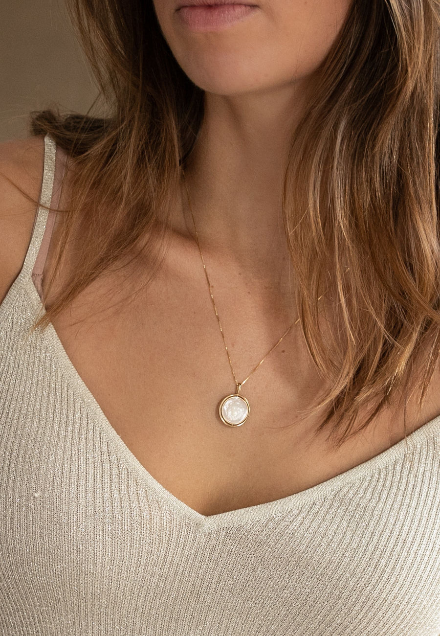 Collar de plata THE KING oro