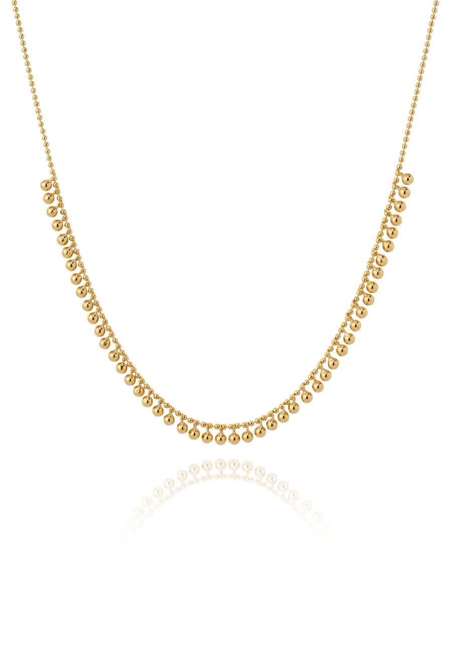 Collar de plata bolitas XILOFON en plata de ley