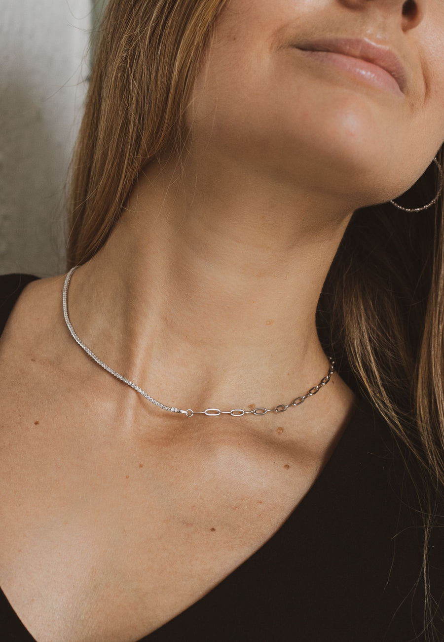 Collar de plata TENNIS con circonitas plata de ley