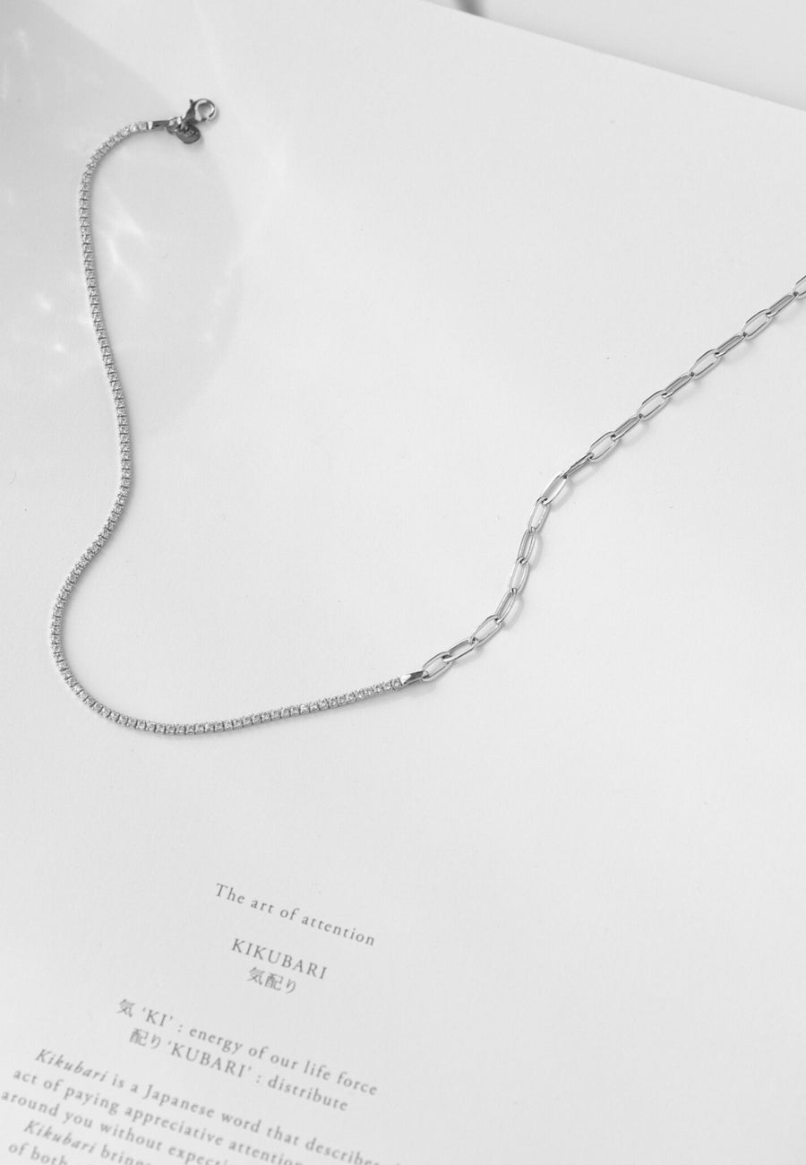 Collar de plata TENNIS con circonitas plata de ley