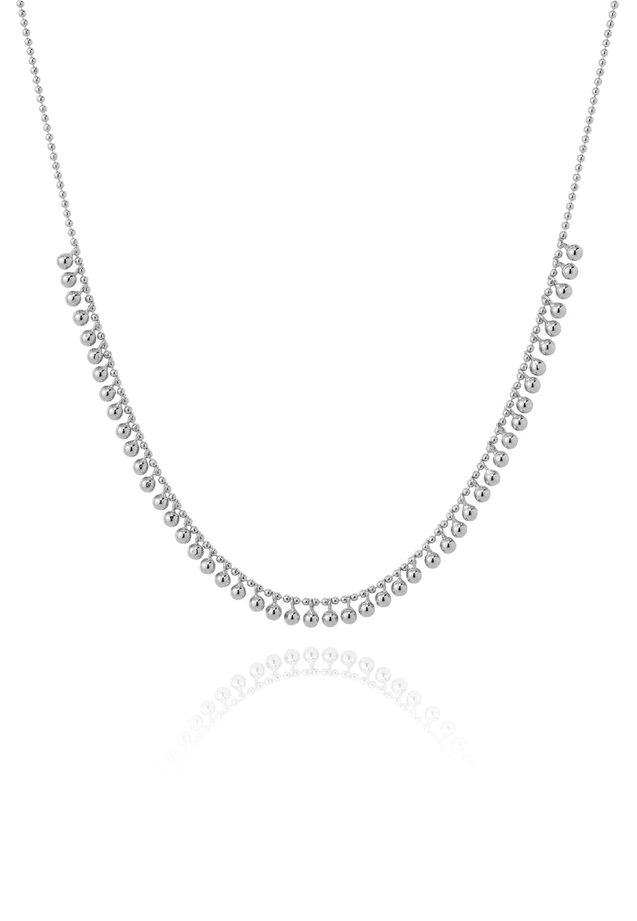 Collar de plata bolitas XILOFON en plata de ley