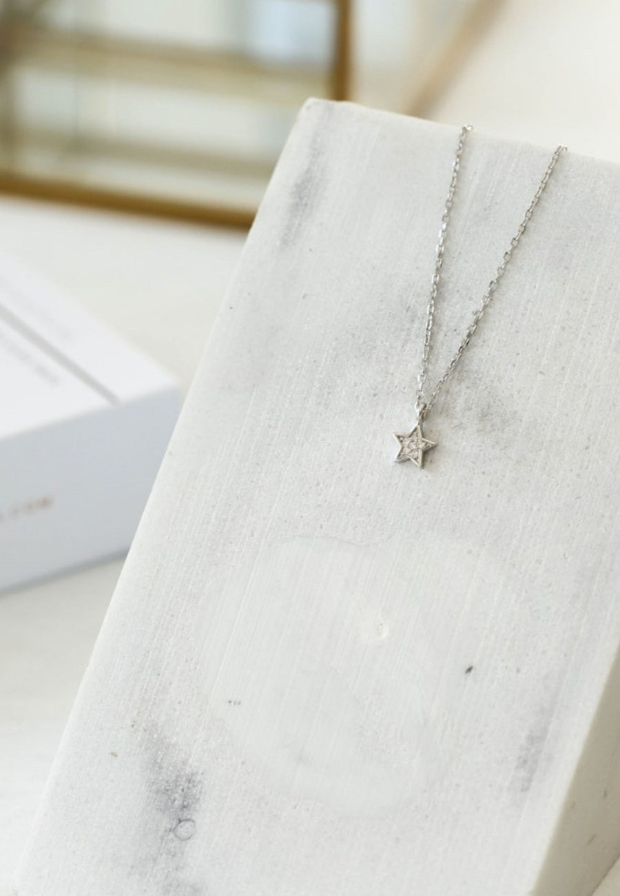 Collar ESTRELLA CZ plata