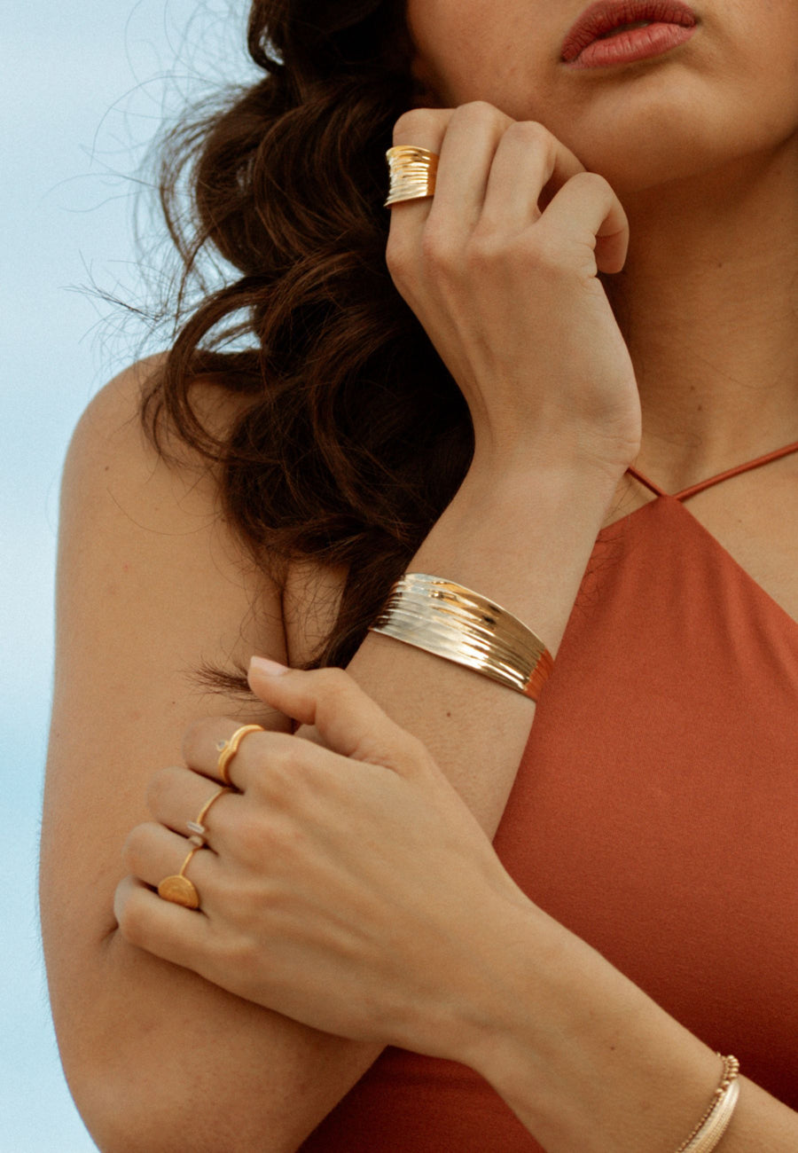 Pulsera de plata esclava ONDAS