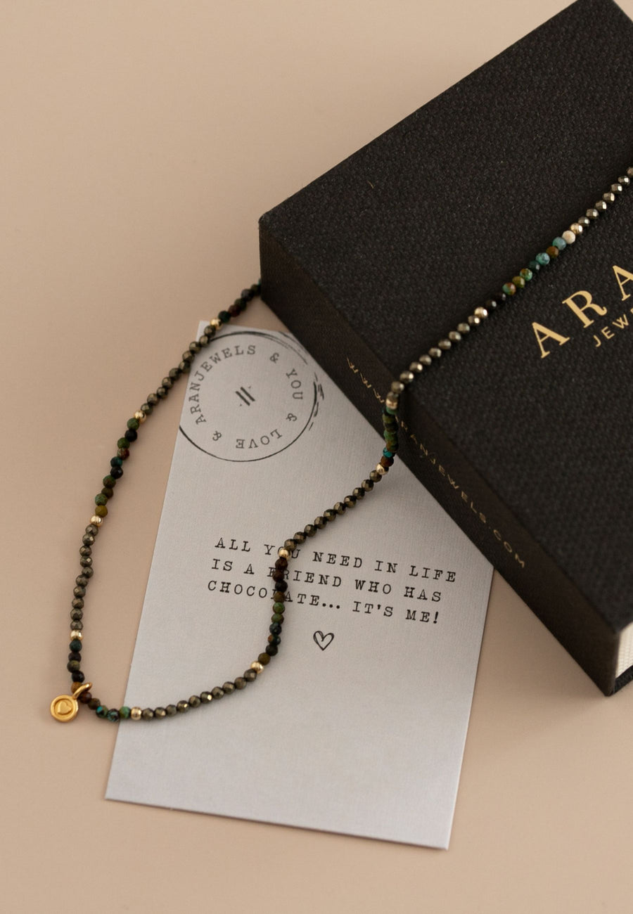 Collar de plata INDIE oro