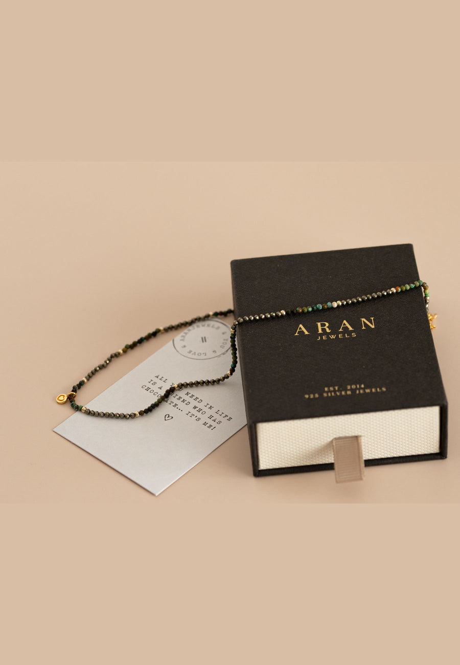 Collar de plata INDIE oro