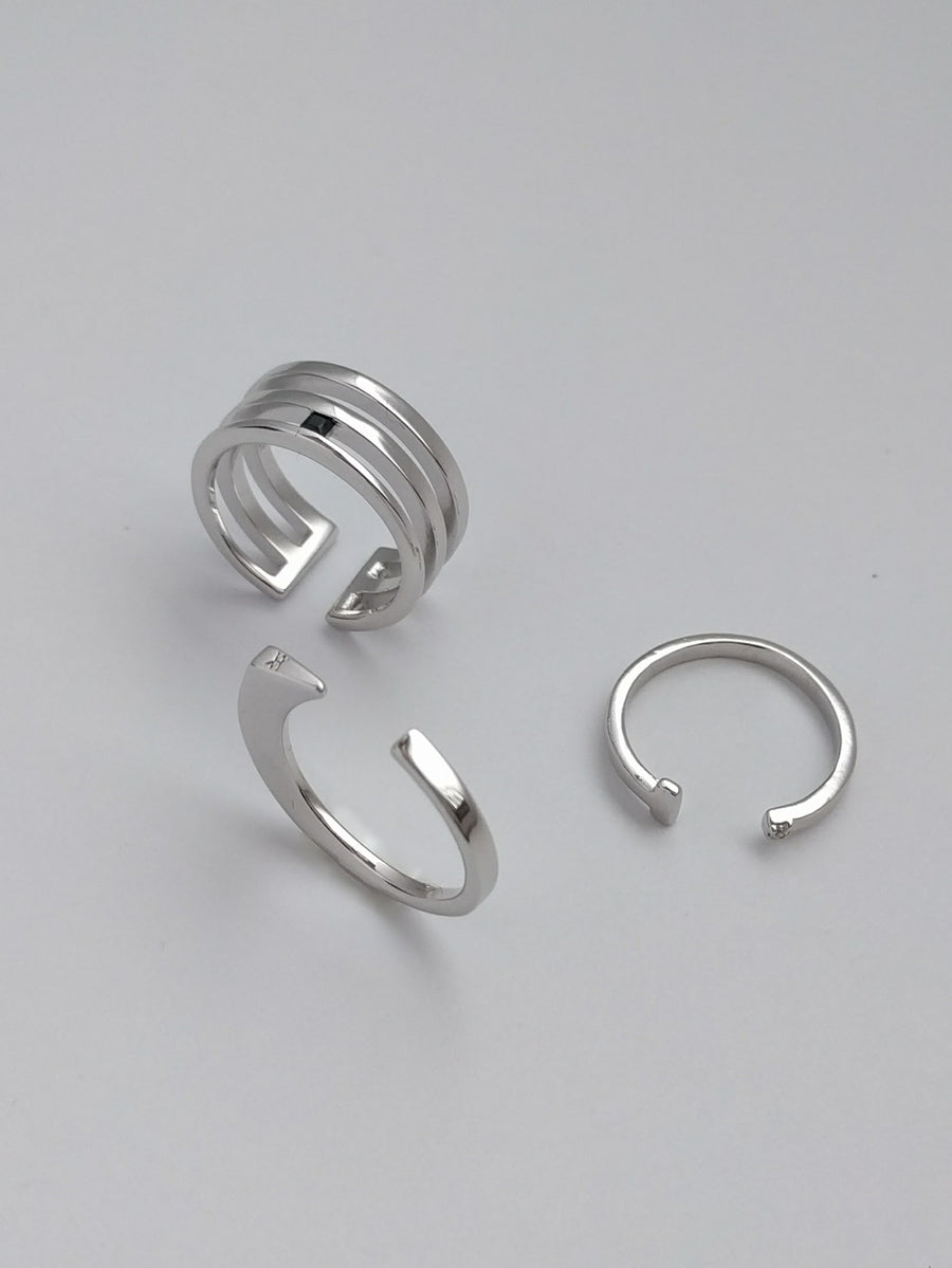 Anillo ASIMETRIC plata