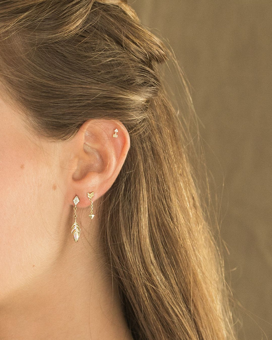 Pendientes de plata CHEROKEE oro