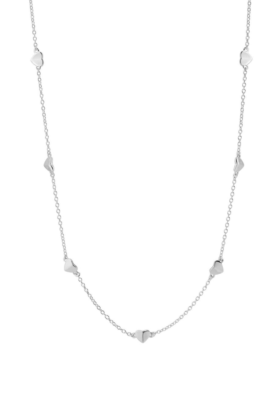 CORAZONES SLV. Collar plata de ley, corazones. 