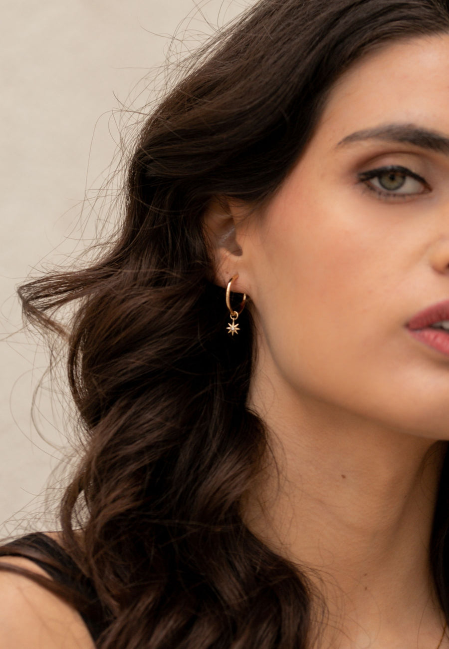 Pendientes de plata EL SOL oro