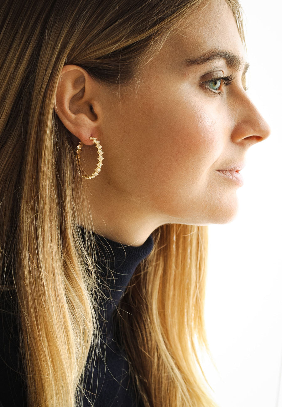 Pendientes de plata ARO SOLES en plata de ley