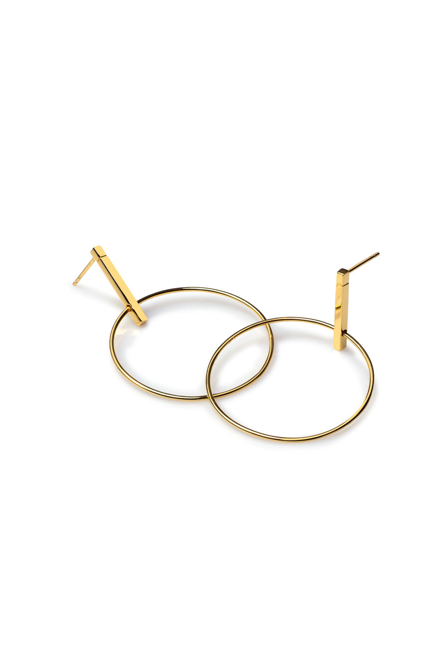 Pendientes STICK CIRCLE oro