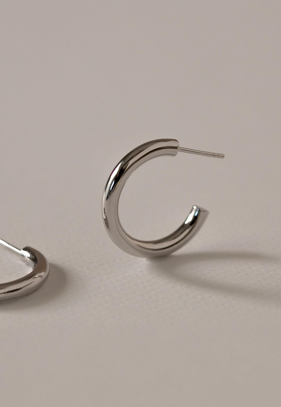 Pendientes de plata AROS BOLD en Plata de Ley