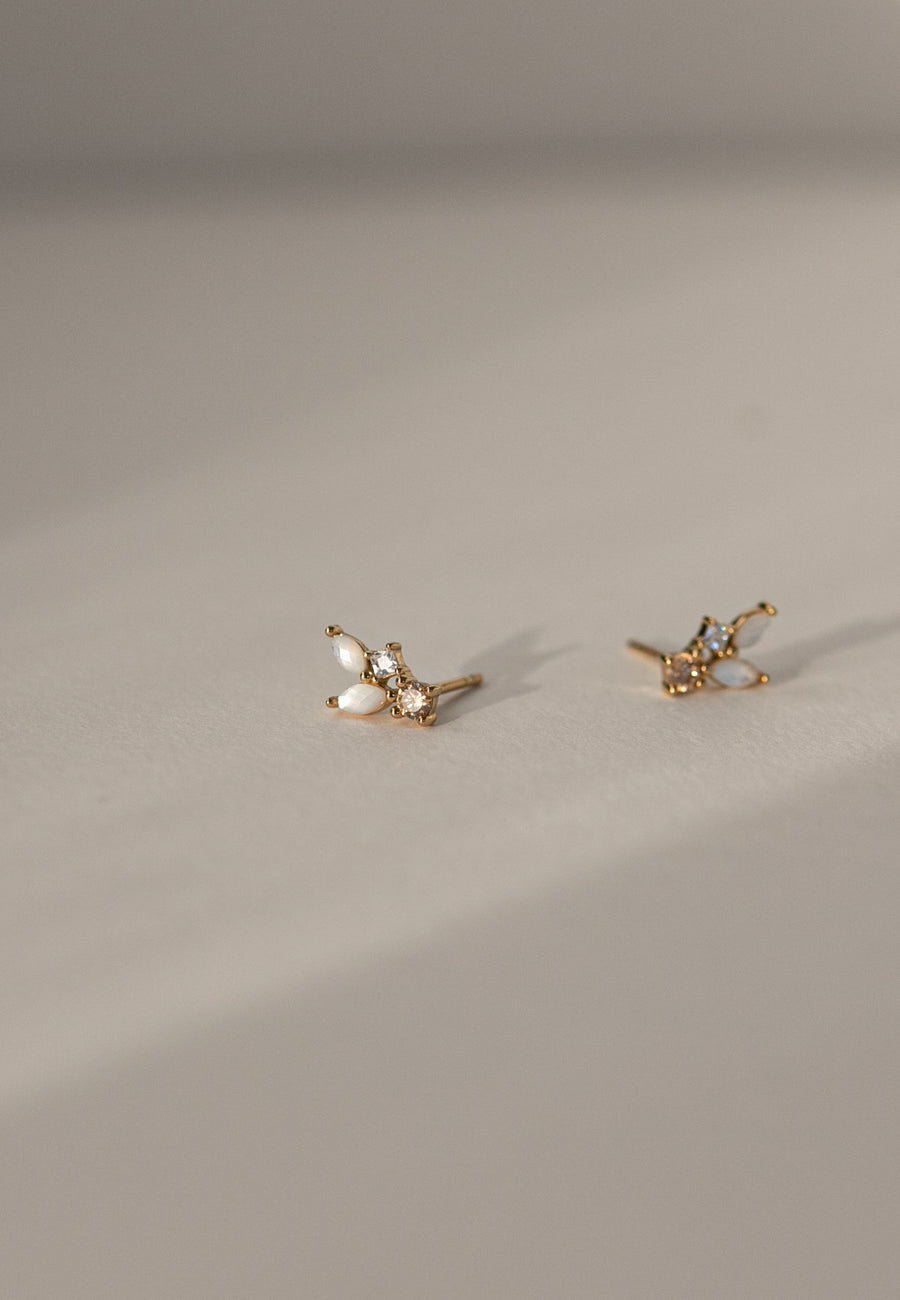 Pendientes de plata CLOUD oro