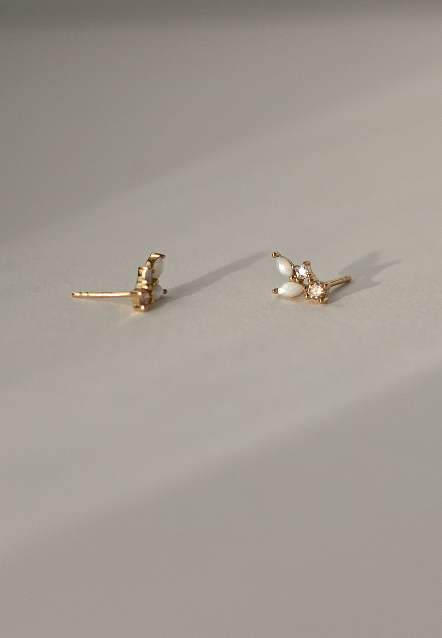 Pendientes de plata CLOUD oro