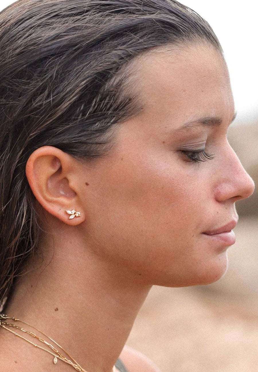 Pendientes de plata CLOUD oro