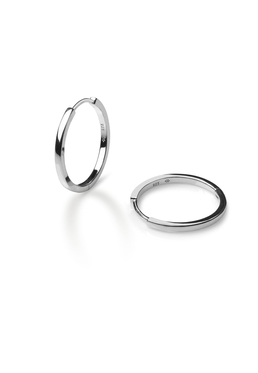 Pendientes PURE SLV. Aros plata de ley.