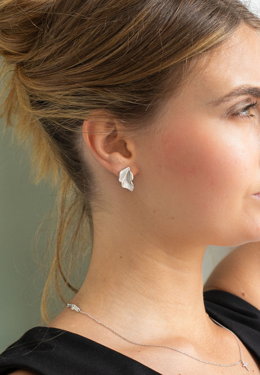 Pendientes de plata LIZ plata y baño oro