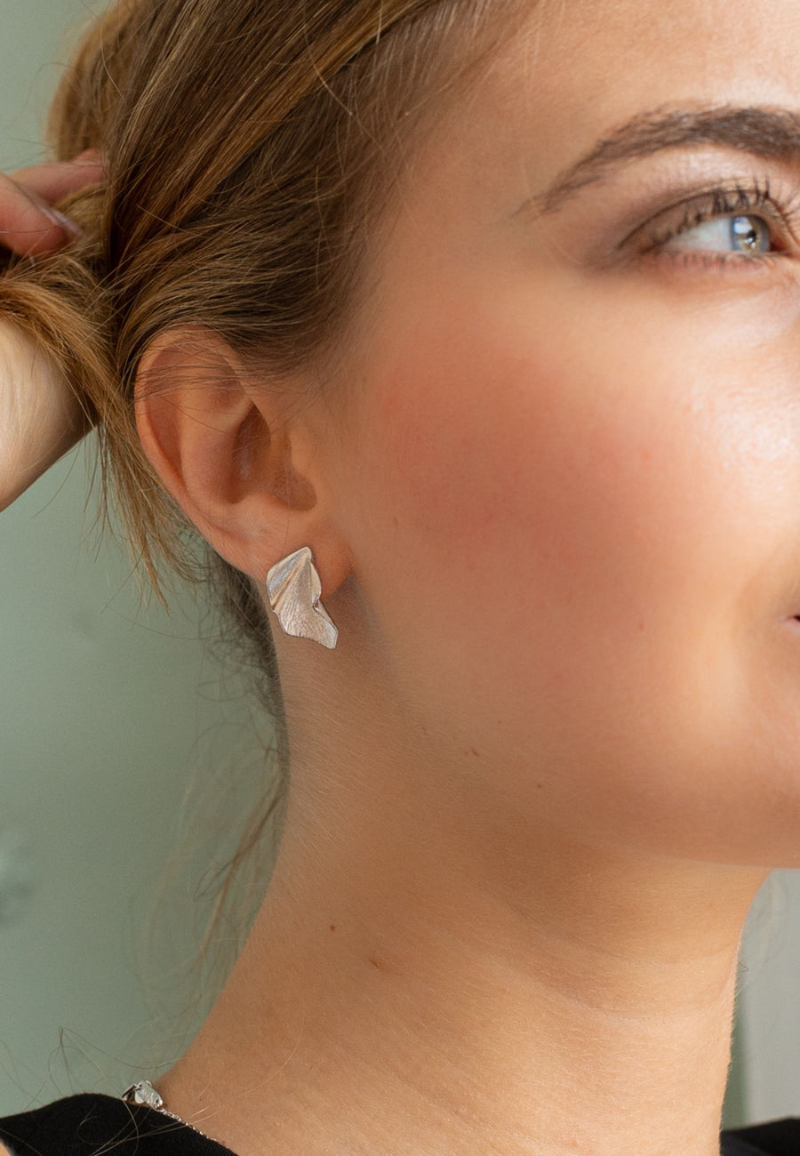 Pendientes de plata LIZ plata y baño oro