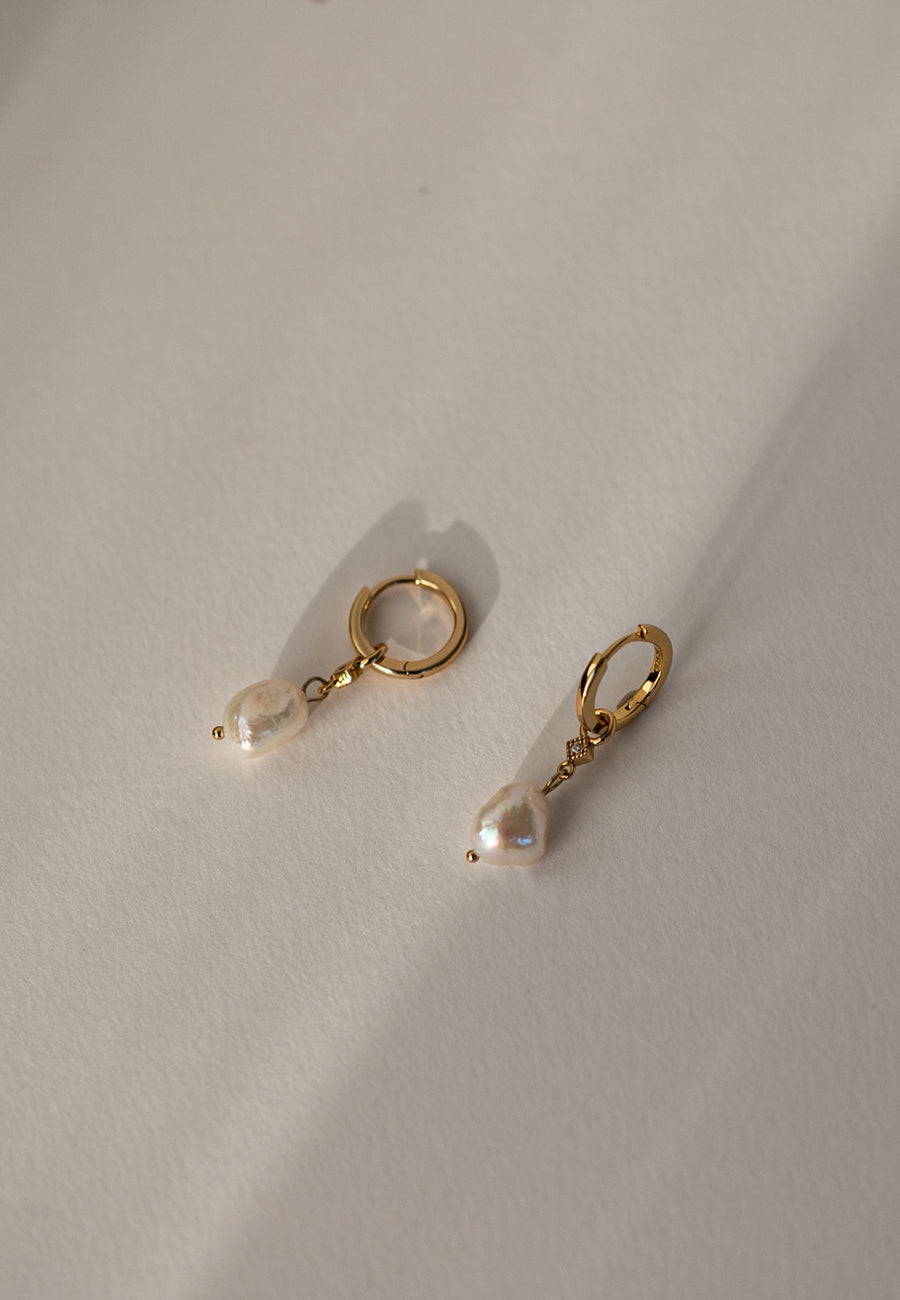 Pendientes de plata NACRE oro