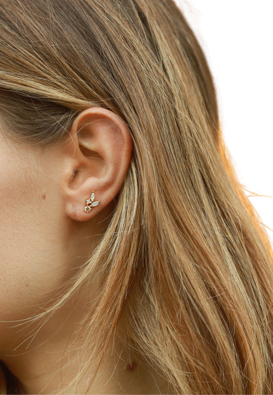 Pendientes de plata CLOUD oro