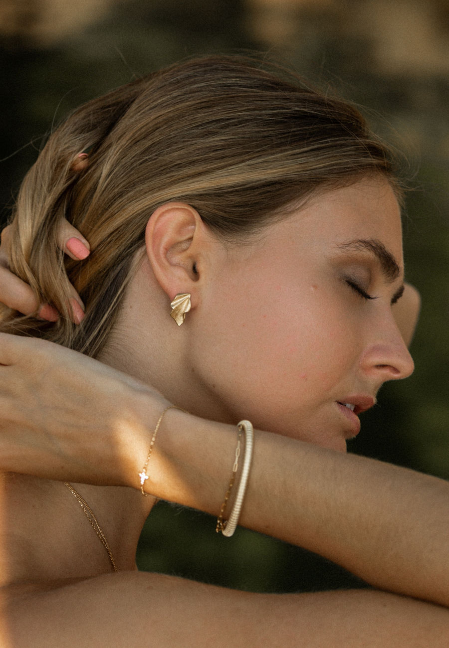 Pendientes de plata LIZ plata y baño oro