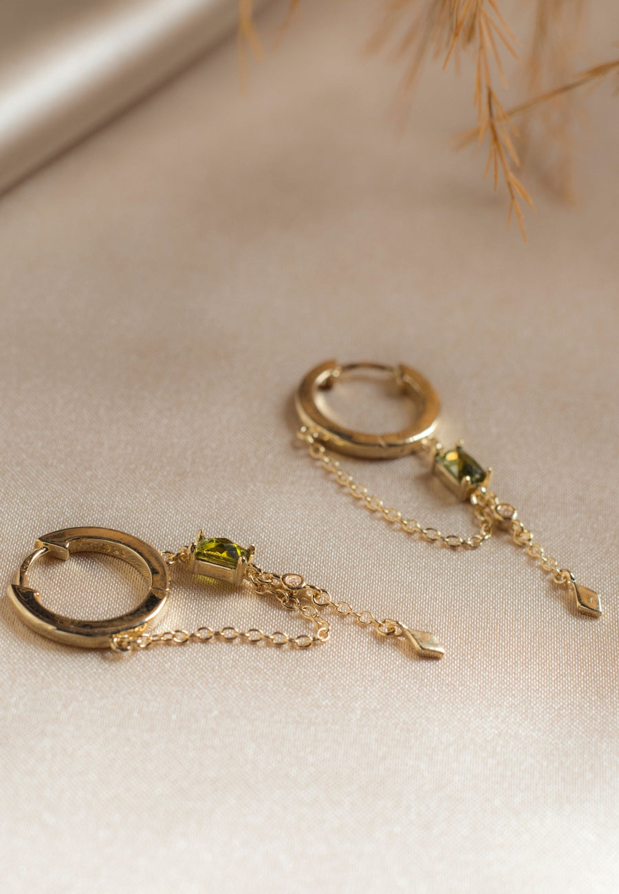 Pendientes de plata ROYAL oro