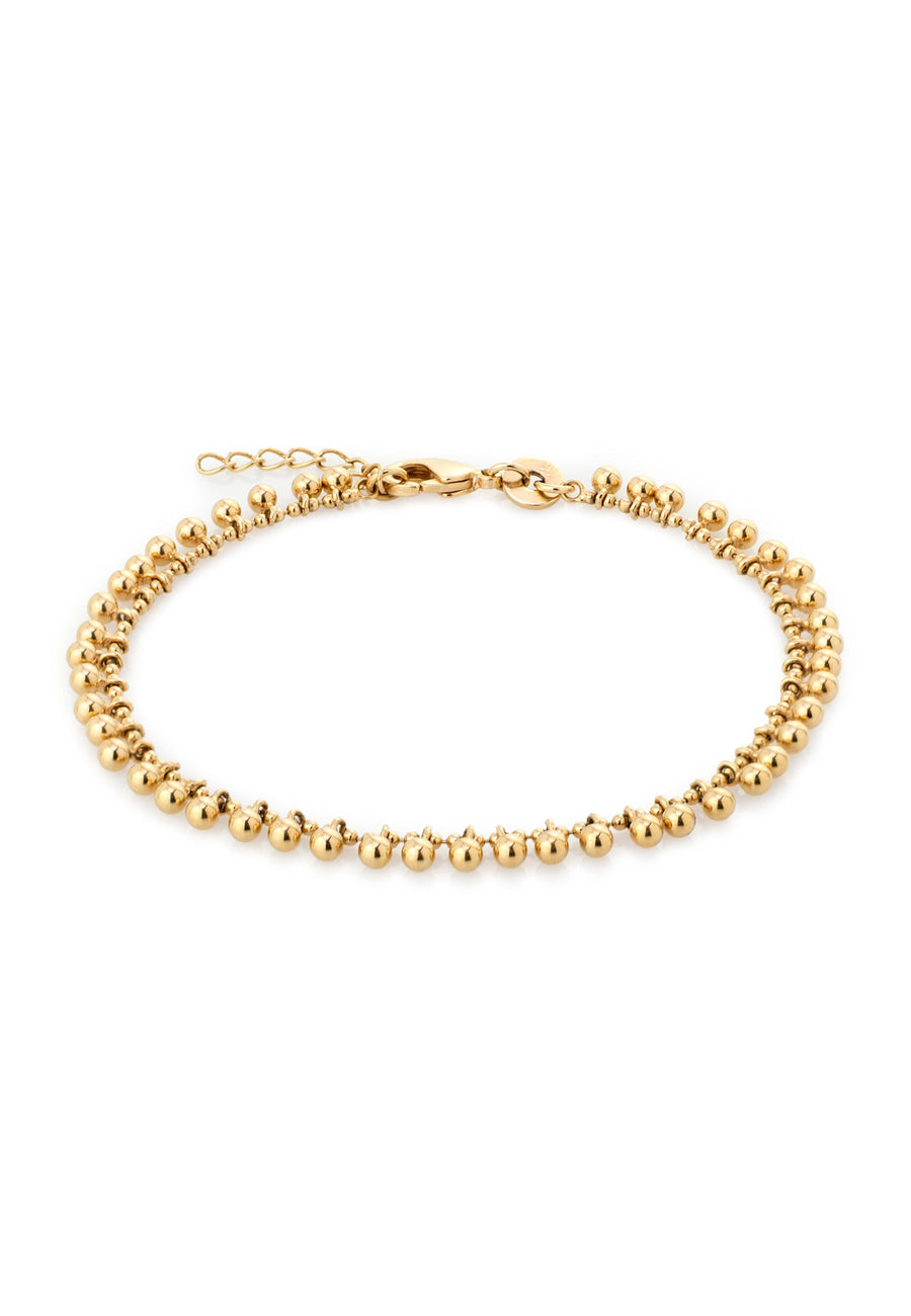 Pulsera XILOFON plata baño en oro