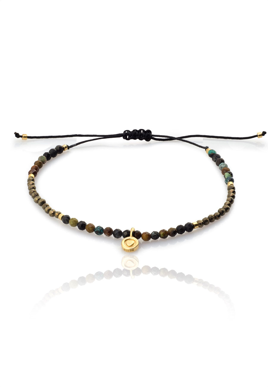 Pulsera cuentas PIRITA oro