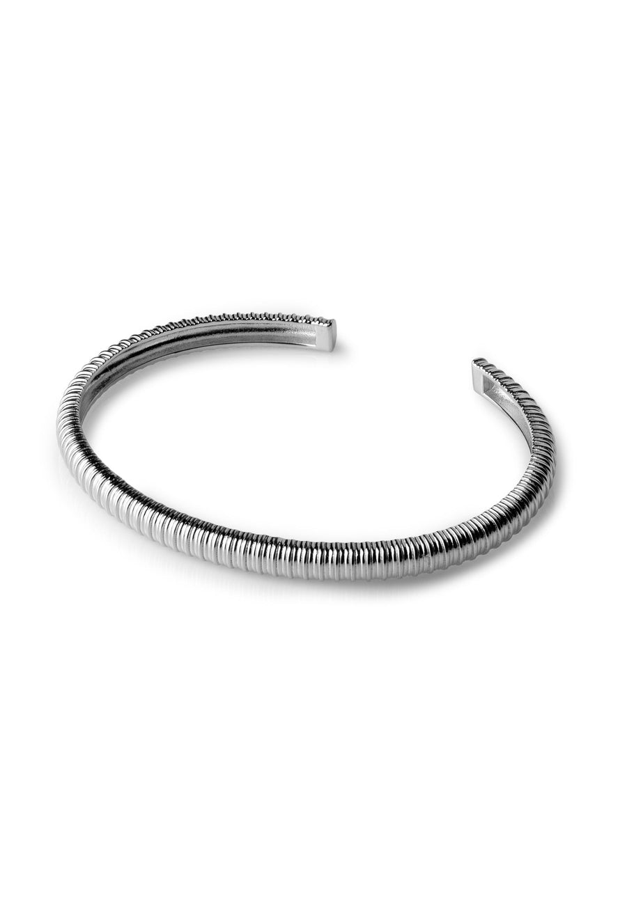 Pulsera esclava BOTANICA de plata de ley