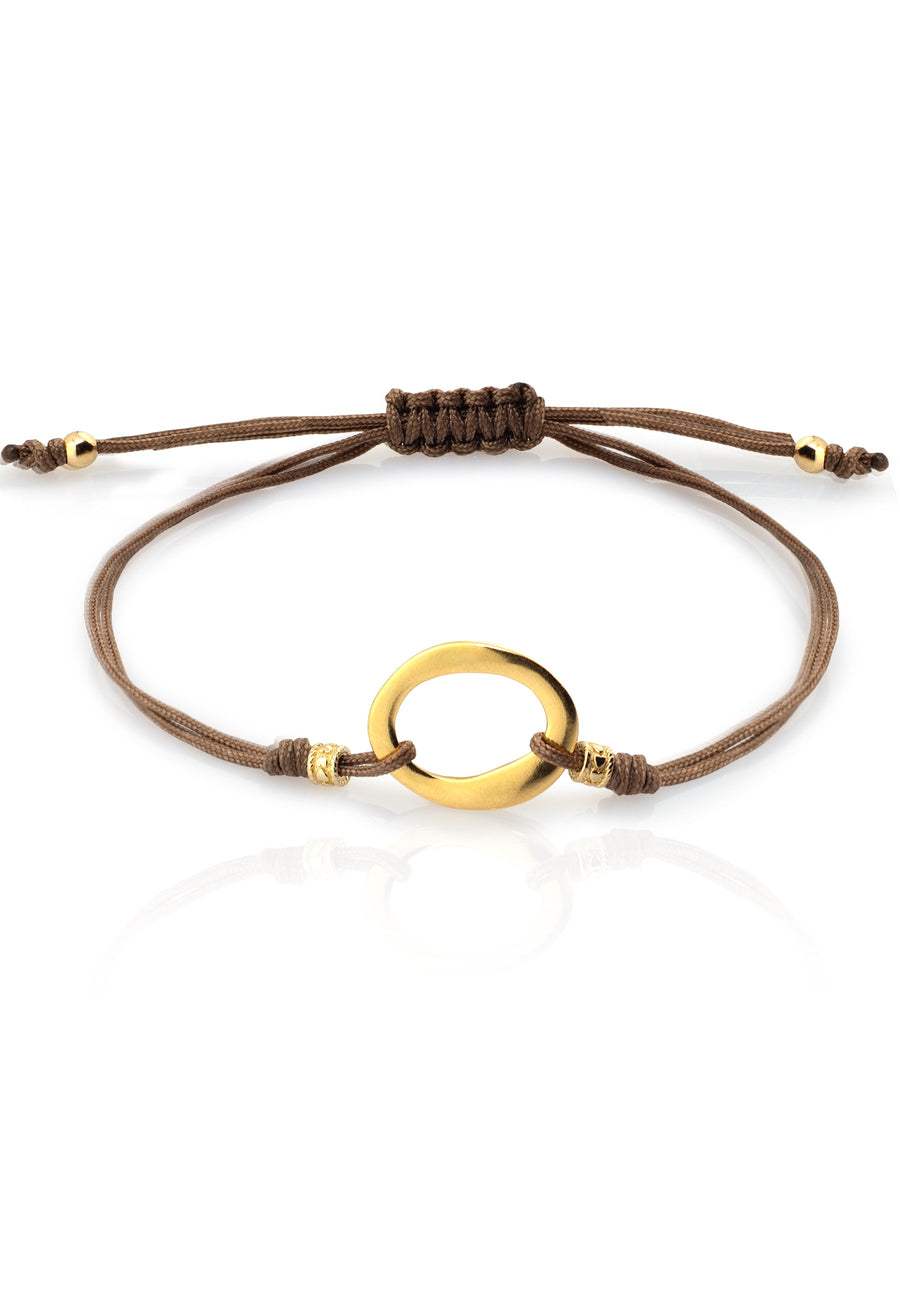 Pulsera CIRCULO en plata de ley y baño oro