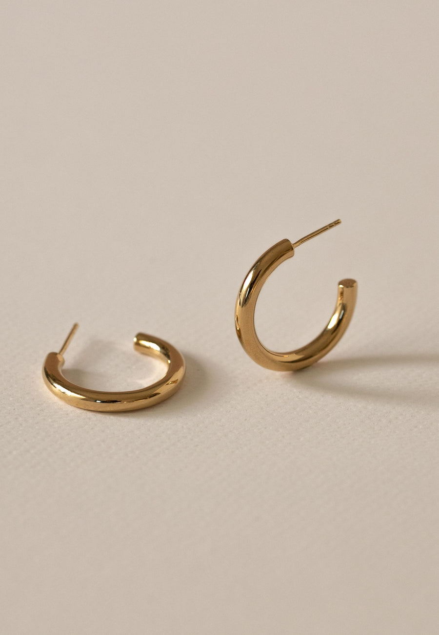 Pendientes de plata AROS BOLD en Plata de Ley