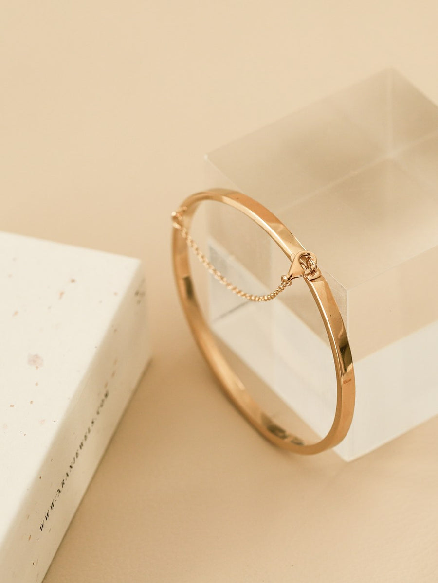 Pulsera de plata rígida BRIDGE