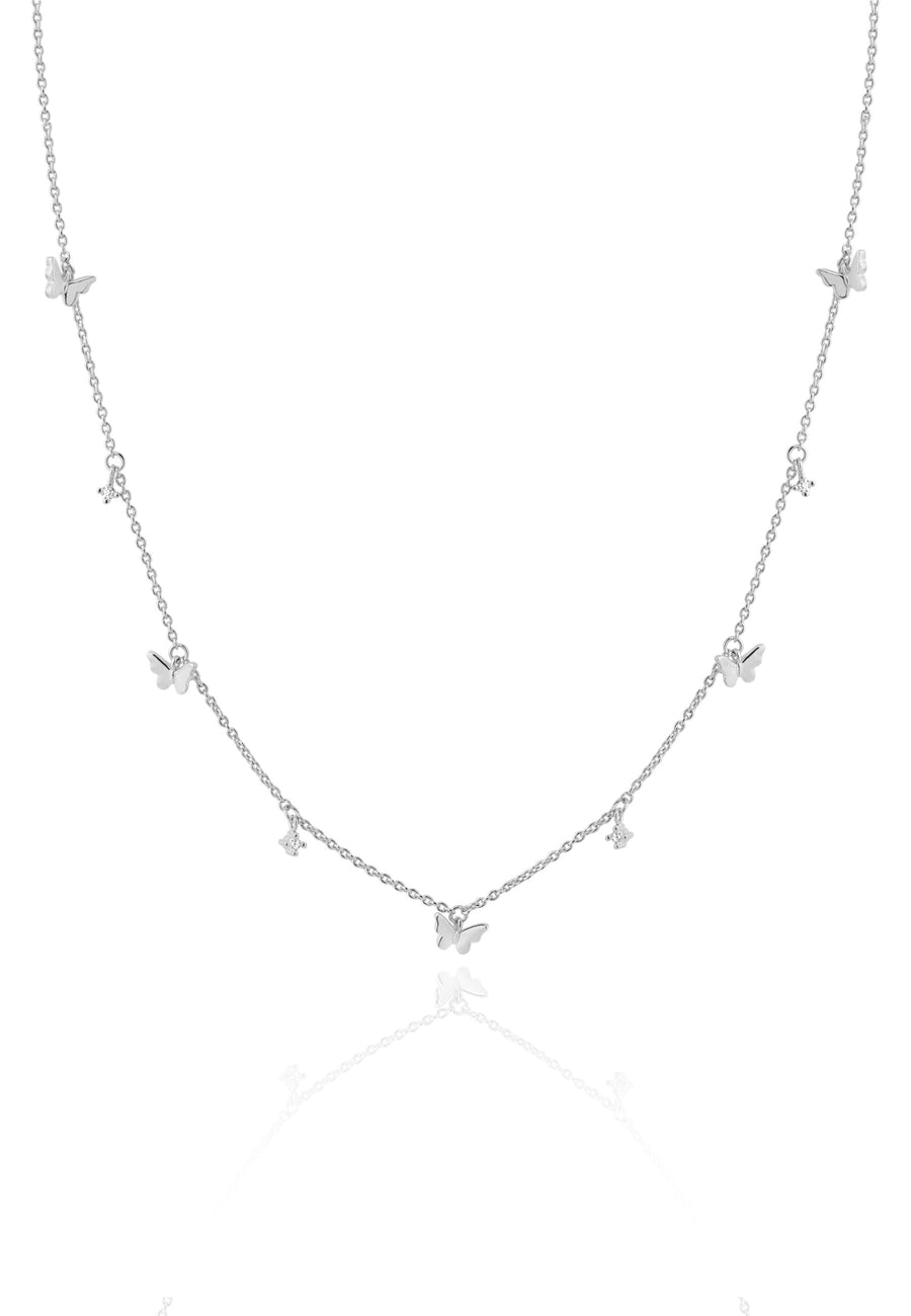 Collar CINCO MARIPOSAS plata