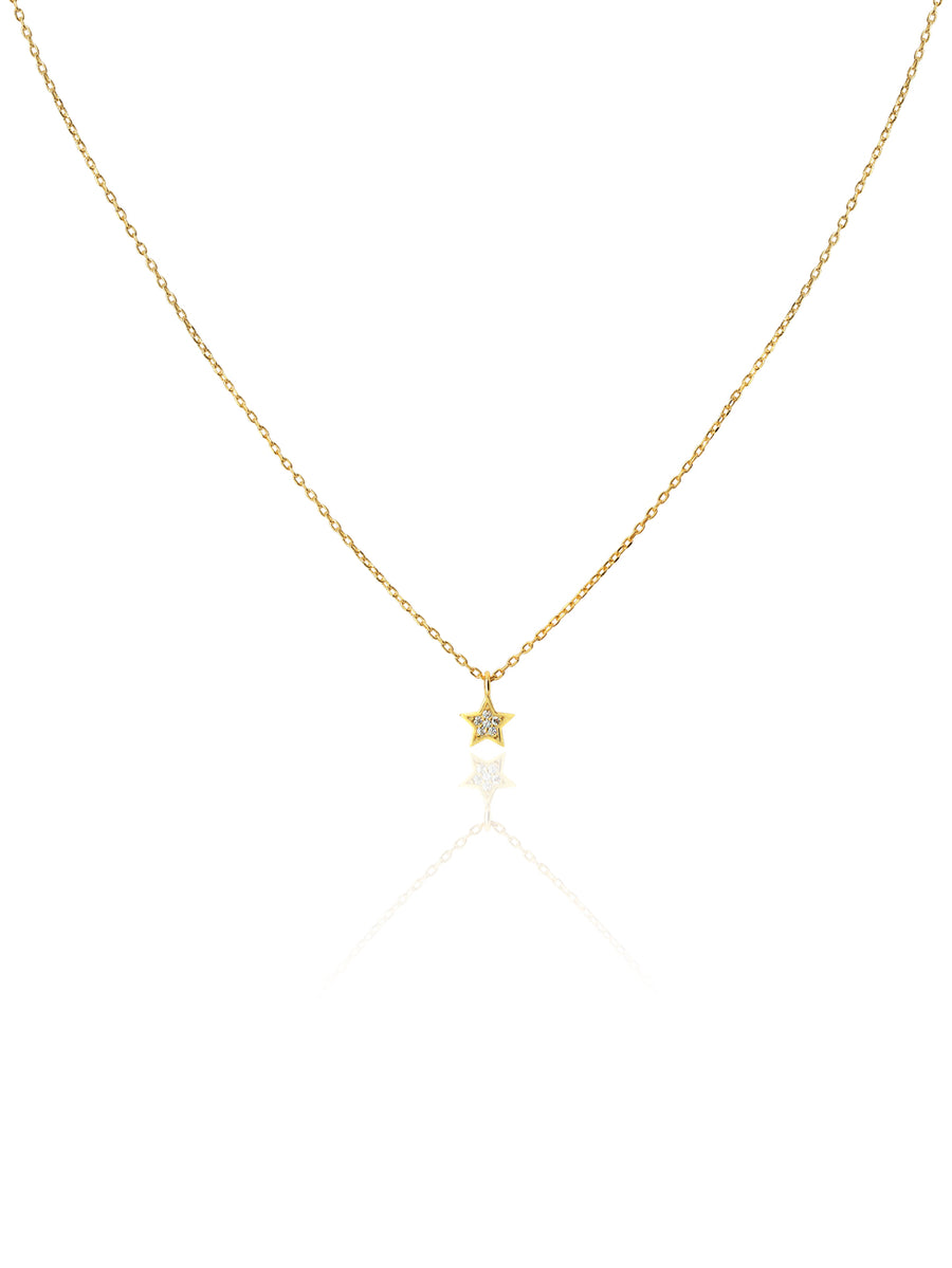 Collar ESTRELLA CZ oro