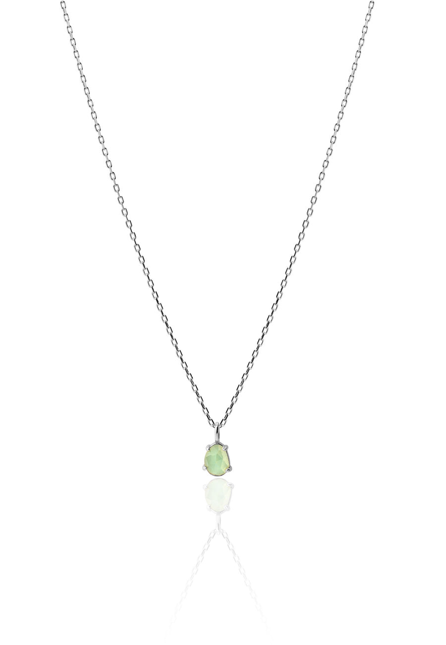 Collar GOTAS DE VERANO CALCEDONIA plata