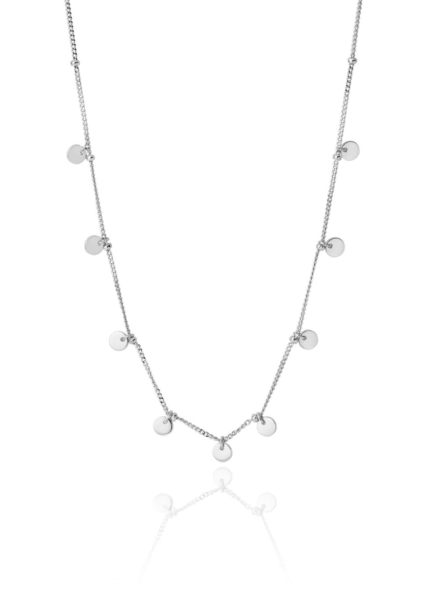 GYPSY SLV. Collar plata de ley, moneditas. 