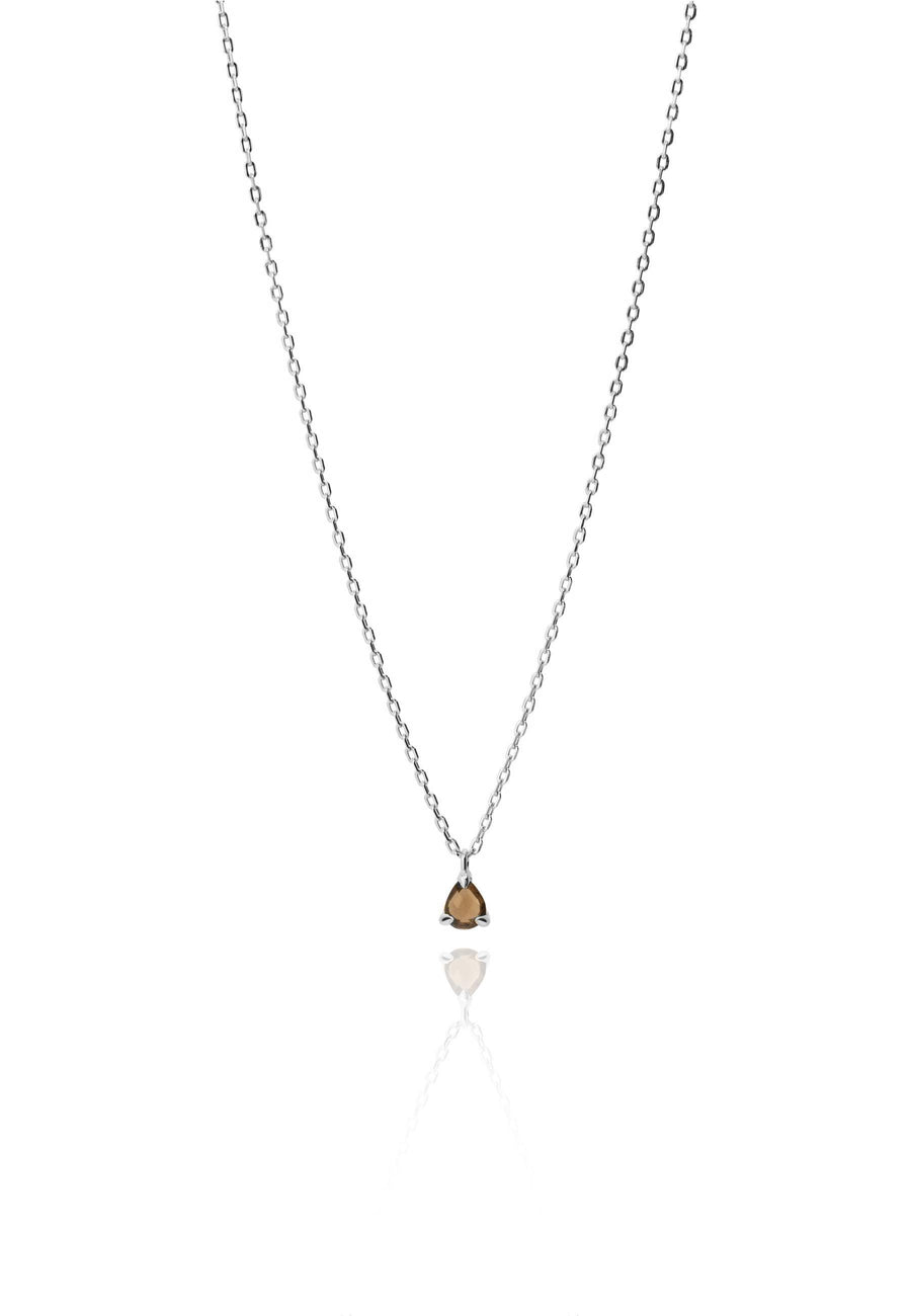 Collar LAGRIMA SMOKE plata